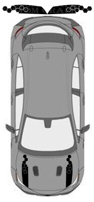 Beautiful custom design stickers for Hood Compatible with Corolla GR 2023
