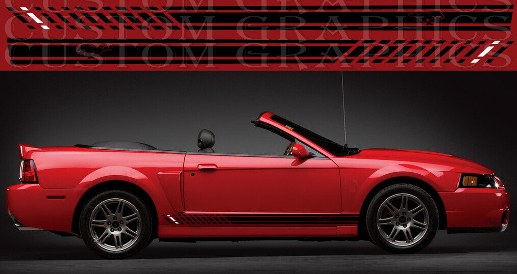 Personalize Your Drive: Car Vinyl Wraps Compatible with Ford Mustang Convertible 1998-2004 (SN-95)