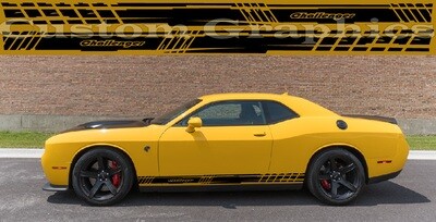 Sport Side door sticker racing design Compatible with Dodge Challenger