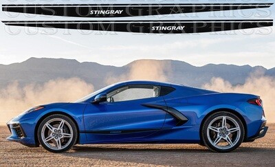 Vinyl Decal Custom Stickers Graphic kit Compatible with Corvette c8 Stingrey