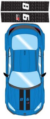 Hood Vinyl Decals for Your Ride Compatible with Toyota GR 86