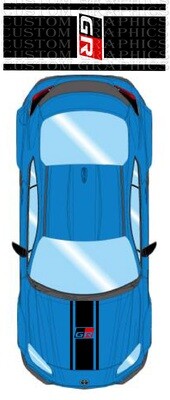 Hood sticker racing design Compatible with Toyota GR 86