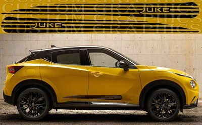 Pair of Sport Side Stripes Decal Sticker Vinyl Compatible with Nissan Juke N Sport 2024