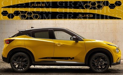 2x body decals side stripe sticker Compatible with Nissan Juke N Sport 2024