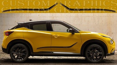 Side Door Stripe Custom kit Stickers Set Kit Compatible with Nissan Juke N Sport 2024