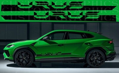 Side Stripe Decal Graphic Sticker Kit Compatible with Lamborghini Urus