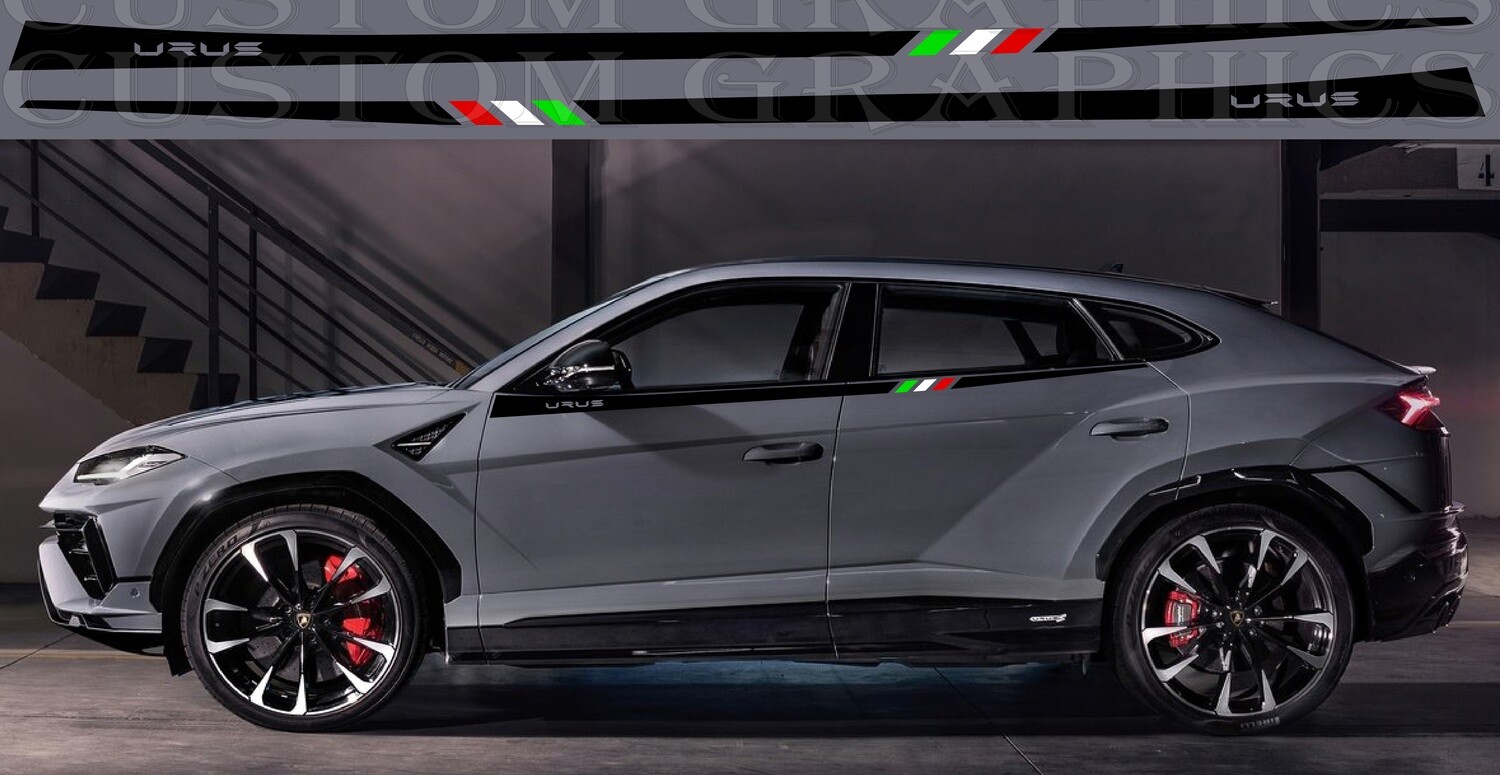 Sport Side door sticker racing design Compatible with Lamborghini Urus
