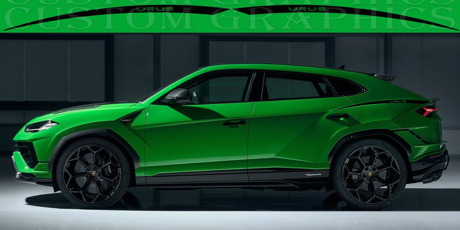 Side Door Stripe Custom kit Stickers Set Kit Compatible with Lamborghini Urus