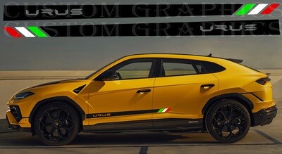 Sport Sticker Decal Side Door Stripes Compatible with Lamborghini Urus