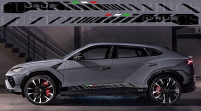 Set of Stickers Decal Stripe body kit Compatible with Lamborghini Urus