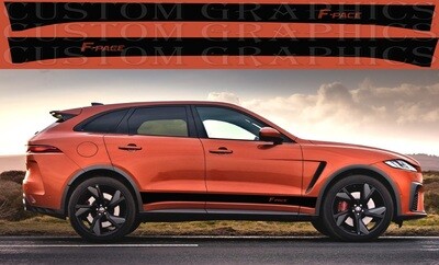Sport Side door sticker racing design Compatible with Jaguar F-Pace SVR 2021