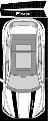 Hood Decals Compatible with Jaguar F-Pace SVR 2021