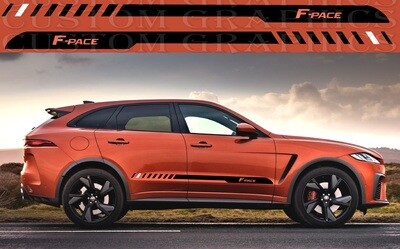 Sport Sticker Decal Side Door Stripes Compatible with Jaguar F-Pace SVR 2021
