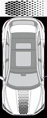Hood Patern Decal Compatible with Jaguar F-Pace SVR 2021