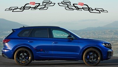 Sport Sticker Decal Side Door Stripes Compatible with Touareg 2024