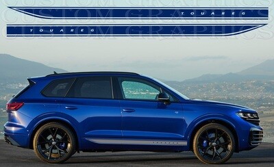 Side Door Stripe Custom kit Stickers Set Kit Compatible with Touareg 2024