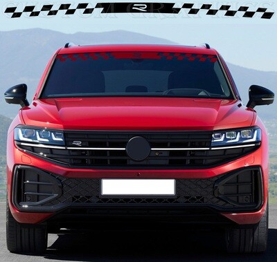 Front Glass Custom Sticker Vinyl Compatible with Touareg 2024