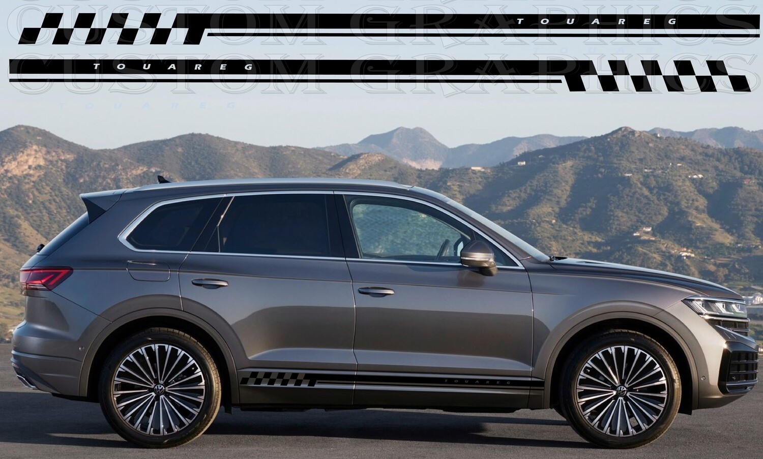 Side door vinyl decal sticker Compatible with Touareg 2024