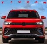 Sport front glass sticker racing design Compatible with Tiguan 2024