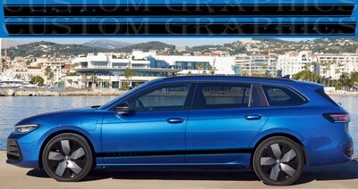 Sport Side door sticker racing design Compatible with Passat 2024
