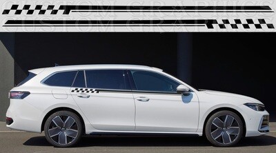 Side door vinyl decal sticker Compatible with Passat 2024