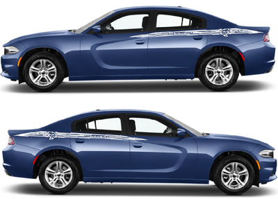 Side door vinyl decal stickerCompatible with Charger