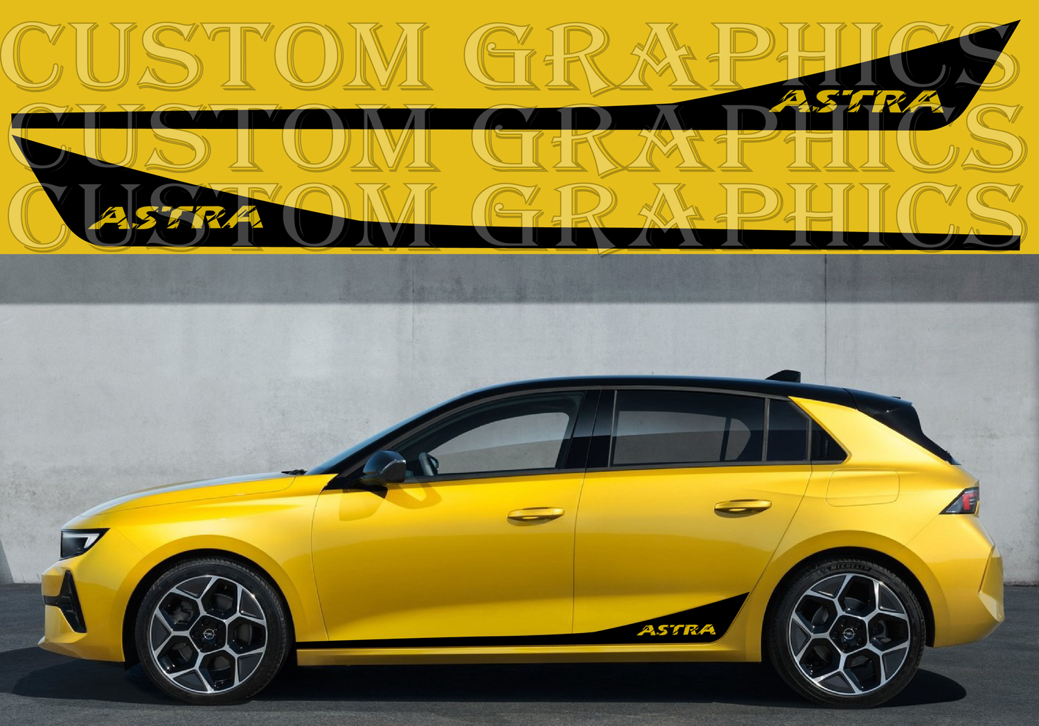 Vinyl Decal Custom Stickers Graphic kit Compatible with Astra 2021