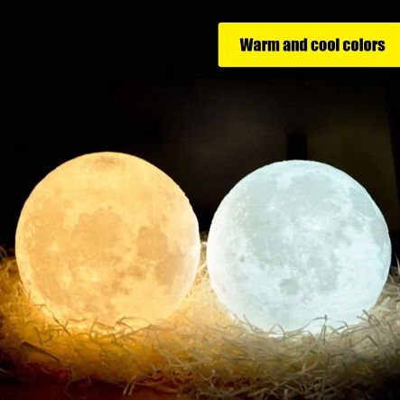 LED Night Light Rechargeable 3D Print Moon Lamp Touch Moon Lamp Children Night Lamp Table Lamp Home Bedroom Decor Birthday Gifts (FREE SHIPPING)