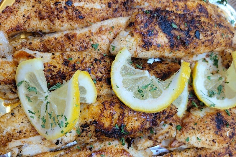 Grilled Catfish Fillets