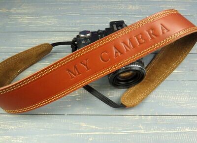 Personalised Leather Camera Strap
