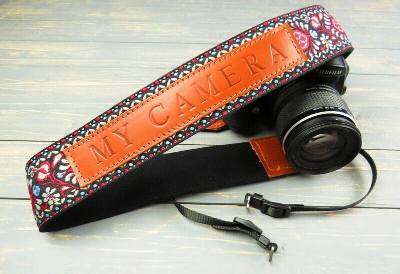 Personalised Jacquard Camera Strap