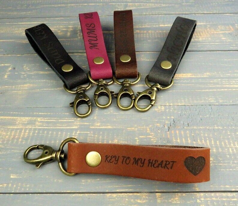 Personalised Premium Leather Keyring
