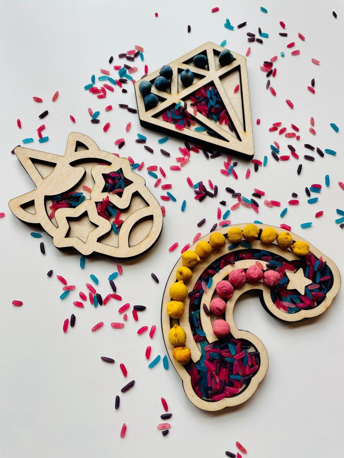 set mini vulfiguren - unicorn