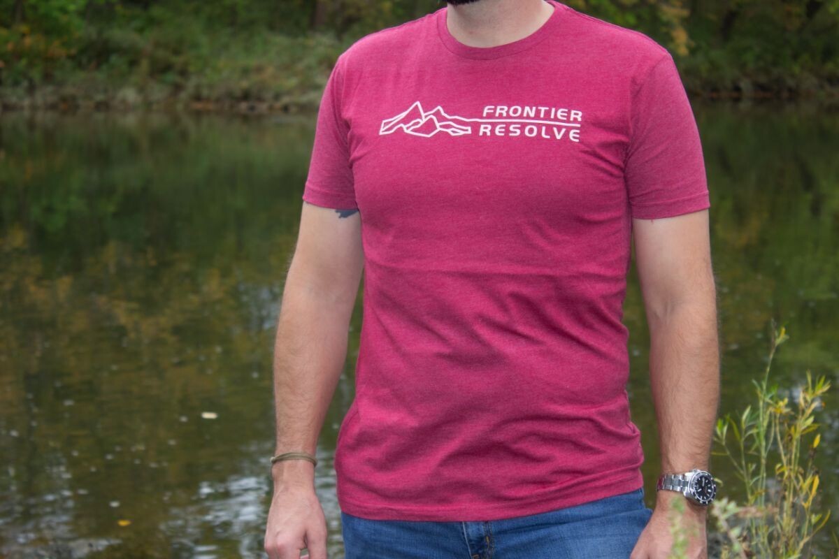 Frontier Resolve T-Shirt : Burgundy