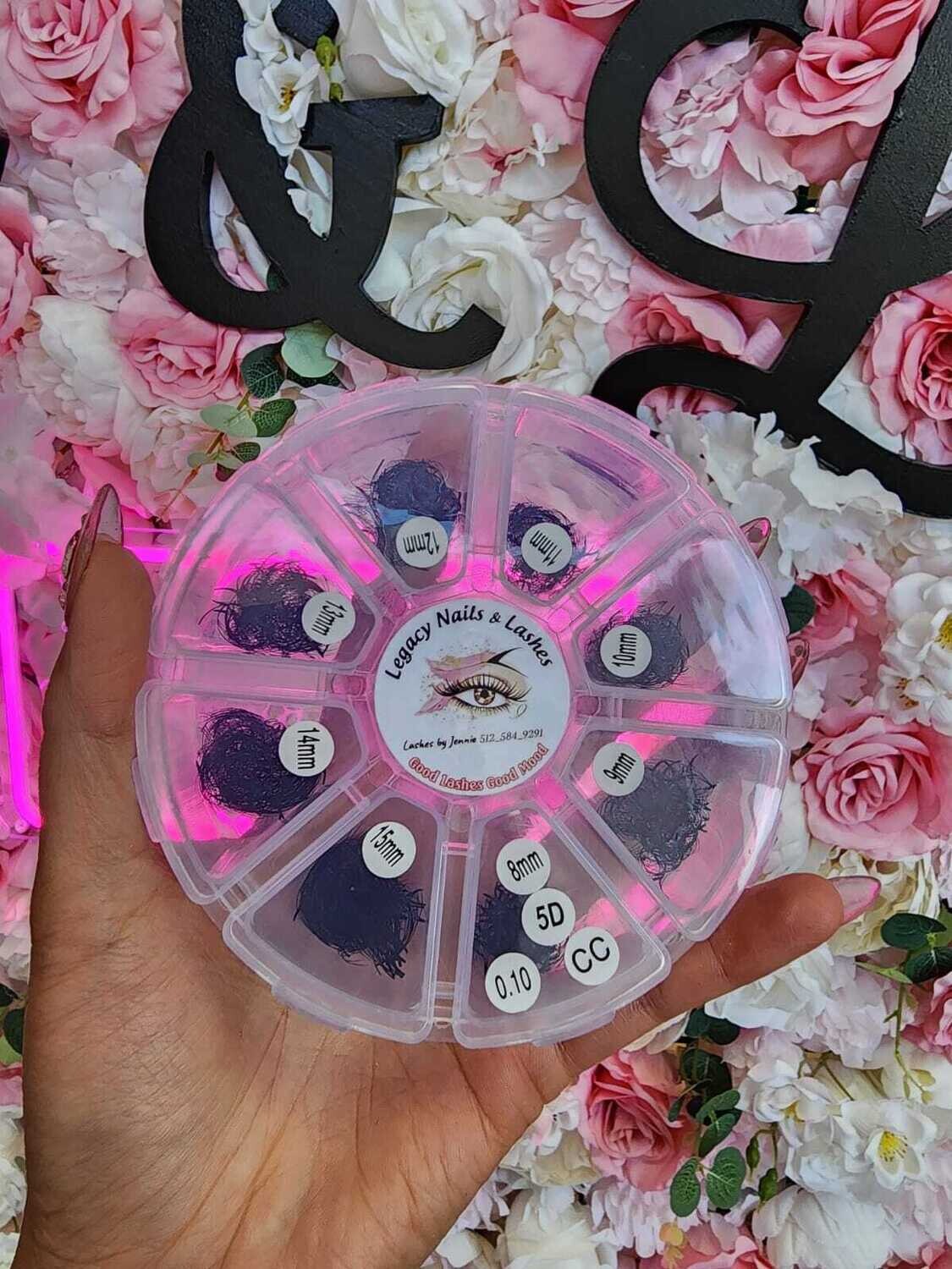 Lashes Mi Mix Lashes (8 Sizes /Size 8 to 15) EmpoFuture 1000 Fans