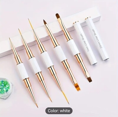 Set Of 5 Liner Double End Brushes 