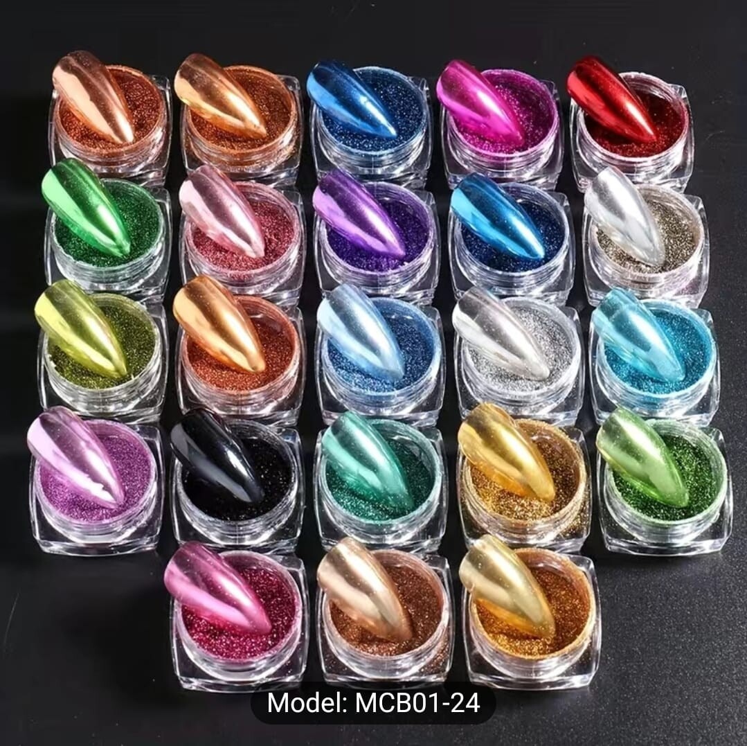 23 Colors Nails Chrome Powder