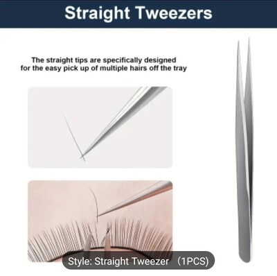 Straight Tweezer . Nhíp tách mi thẳng. NHÍP thẳng dùng để tách mi