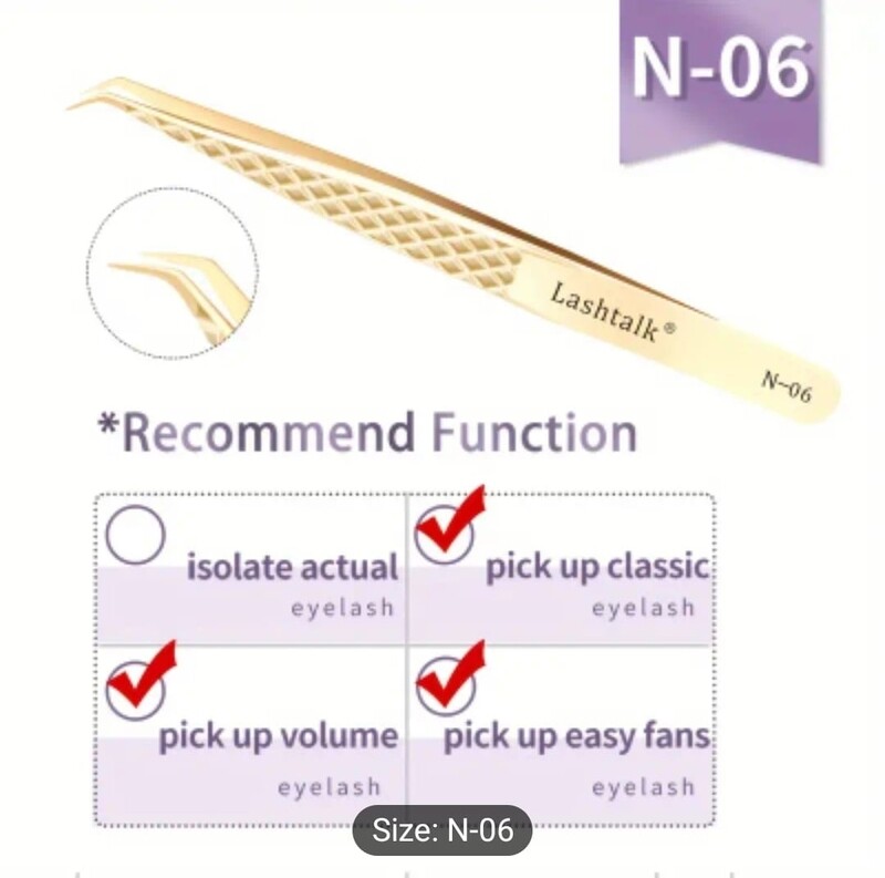 Gold Eyelashes tweezer