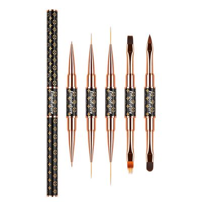 Set of 5 liner Double ends LV style Brushes High Quality 