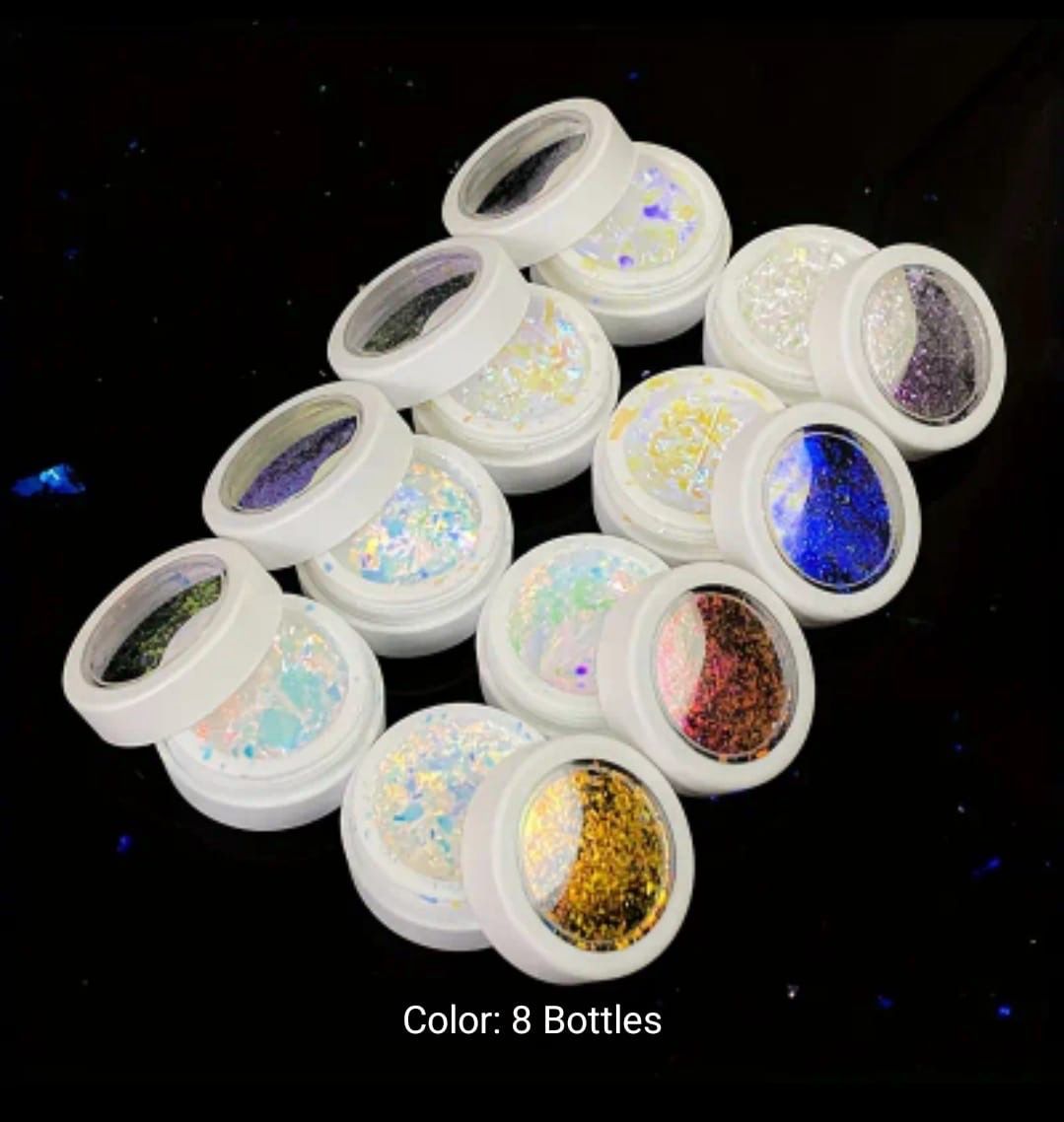8 bottle high quality nails flake.