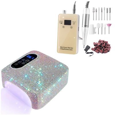 UV LED Light &amp; Gold Drill Combo