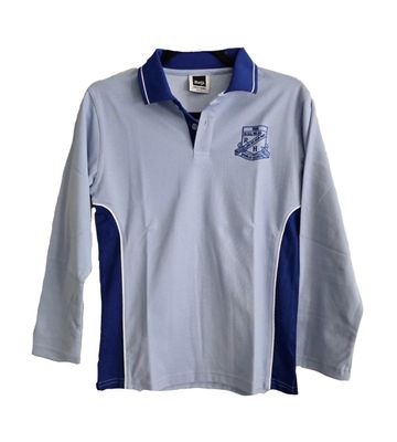 Long Sleeve Polo Shirt - size 14