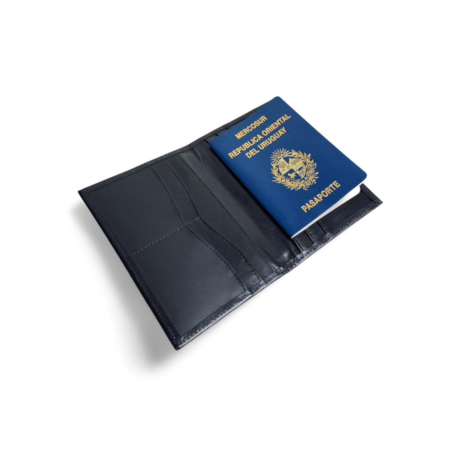 Porta Pasaporte con bolsillos interiores