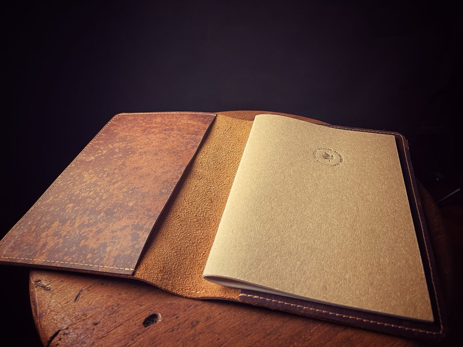 Tapa de cuero para cuaderno A5