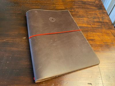 A4 Tapa de cuero (32 cm x 23 cm)