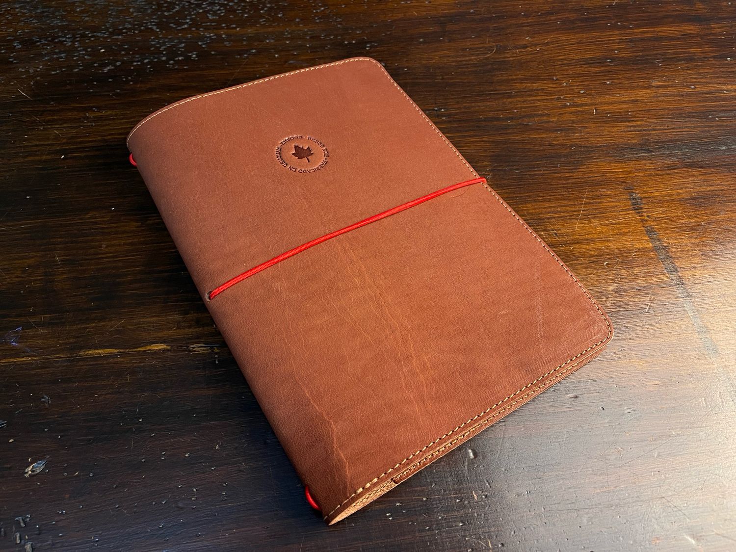 A5 Tapa de cuero OXIDO con bolsillos interiores