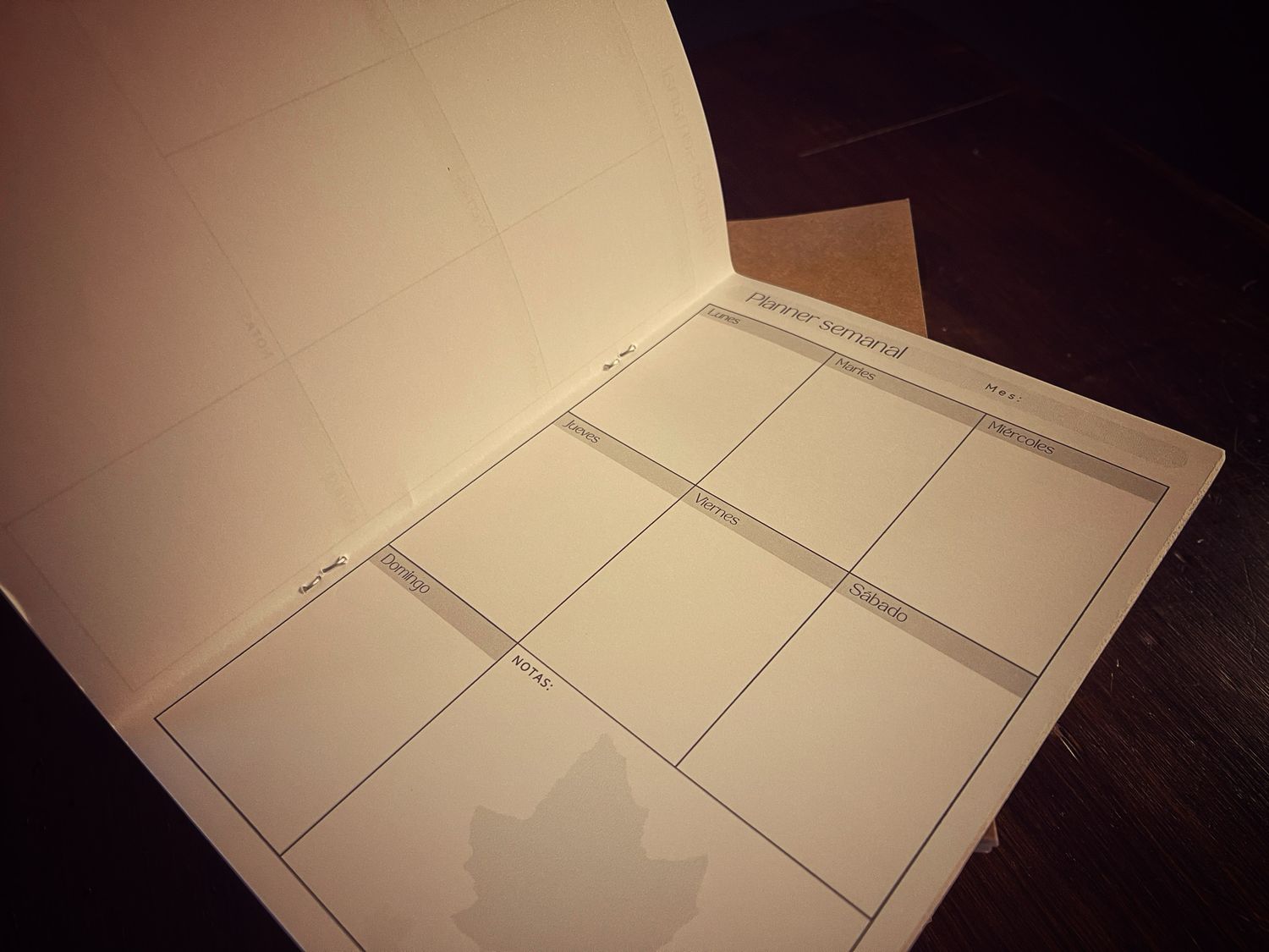 A5 - Cuaderno Planner Semanal ( 21cm x 15cm )