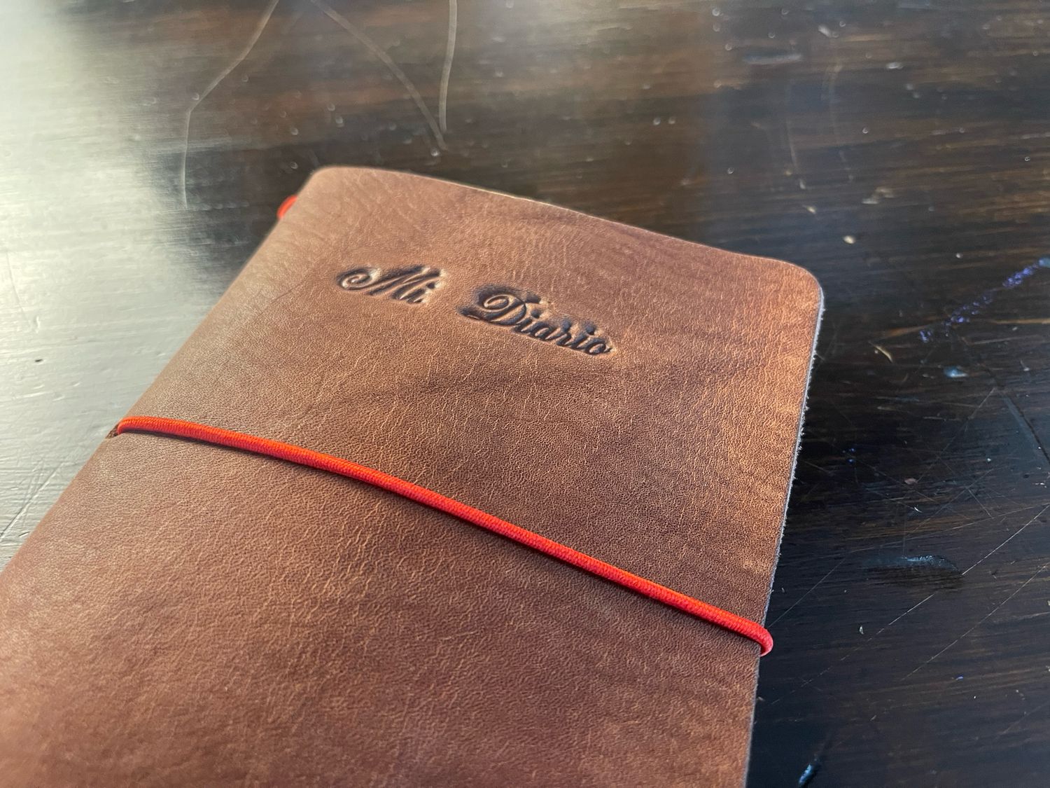 A6 - Tapa de cuero MI DIARIO