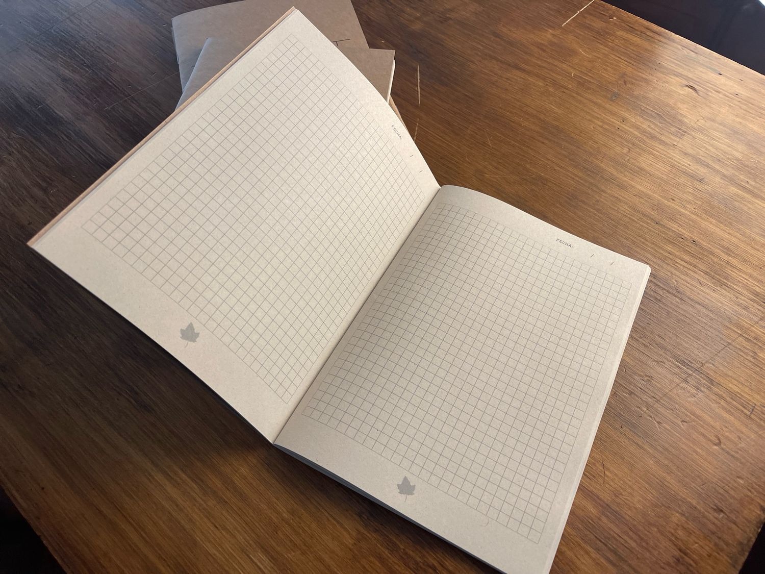 A5 - Cuaderno de hojas cuadriculadas ( 21cm x 15cm )